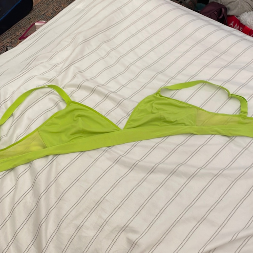 Neon green bralette